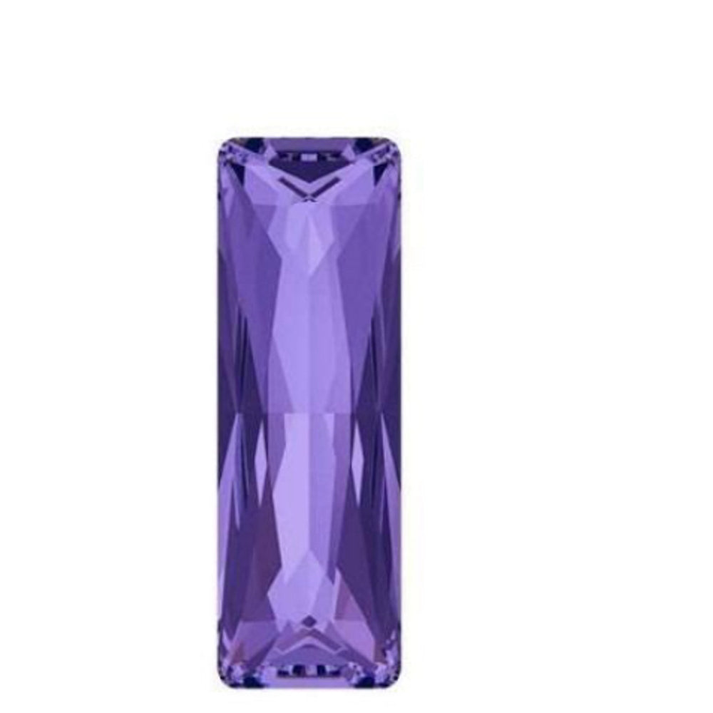 Handcrafted sparkly ring with Austrian tanzanite purple crystal adjustable
