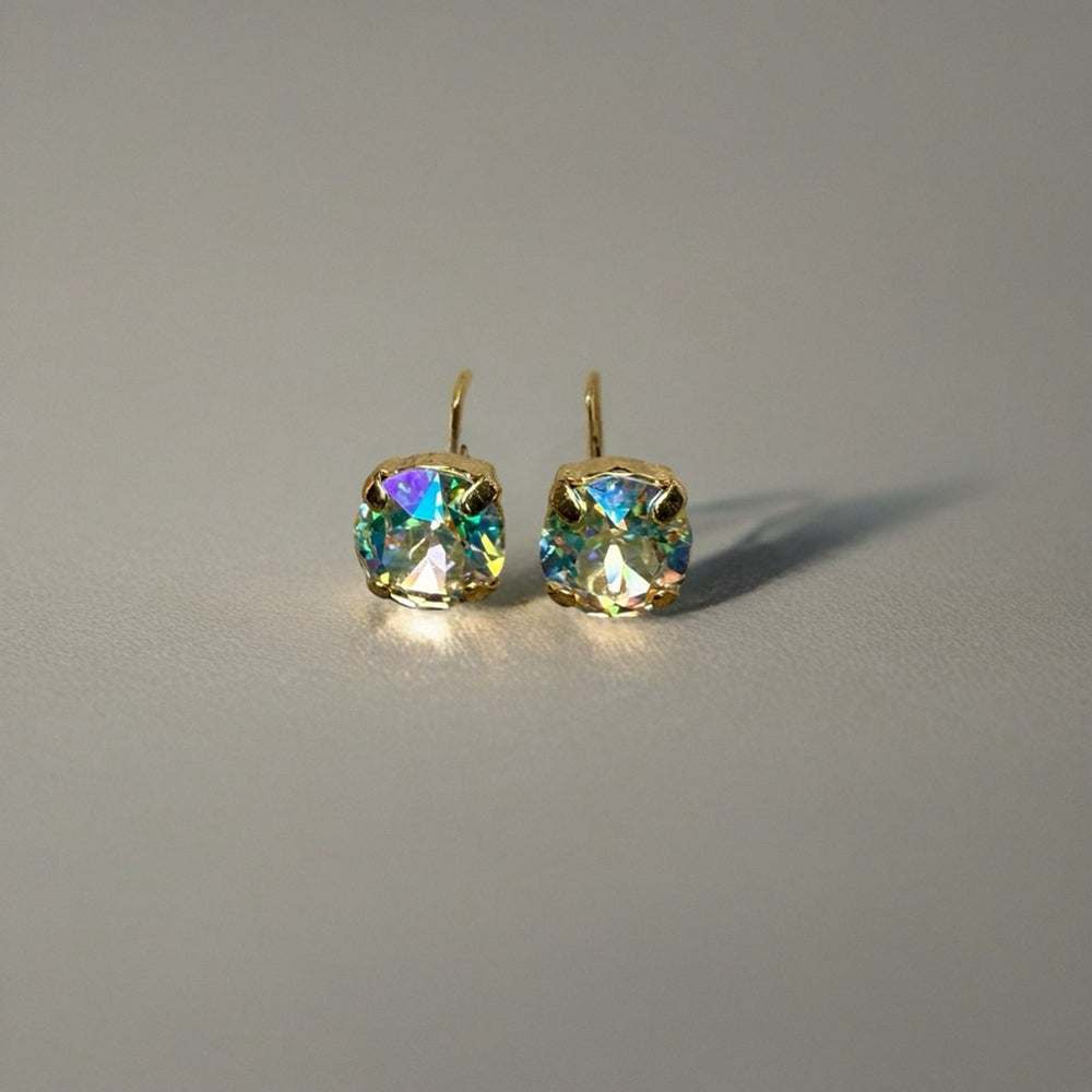 Handcrafted earrings with very sparkly Swarovski crystal