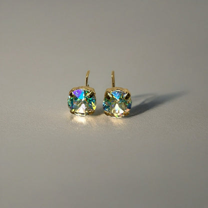Handcrafted earrings with very sparkly Swarovski crystal