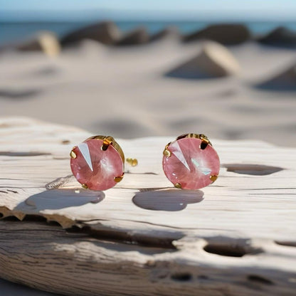 Handcrafted earrings with Swarovski crystal