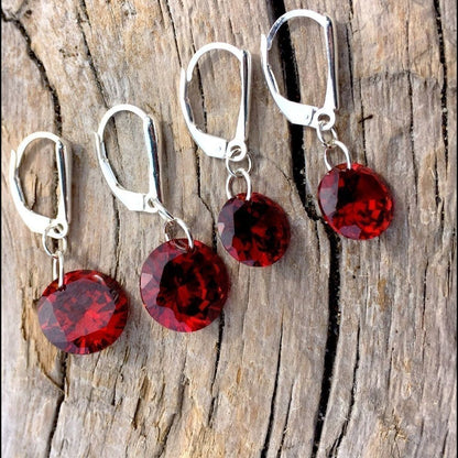 Handcrafted CZ And Sterling Earrings