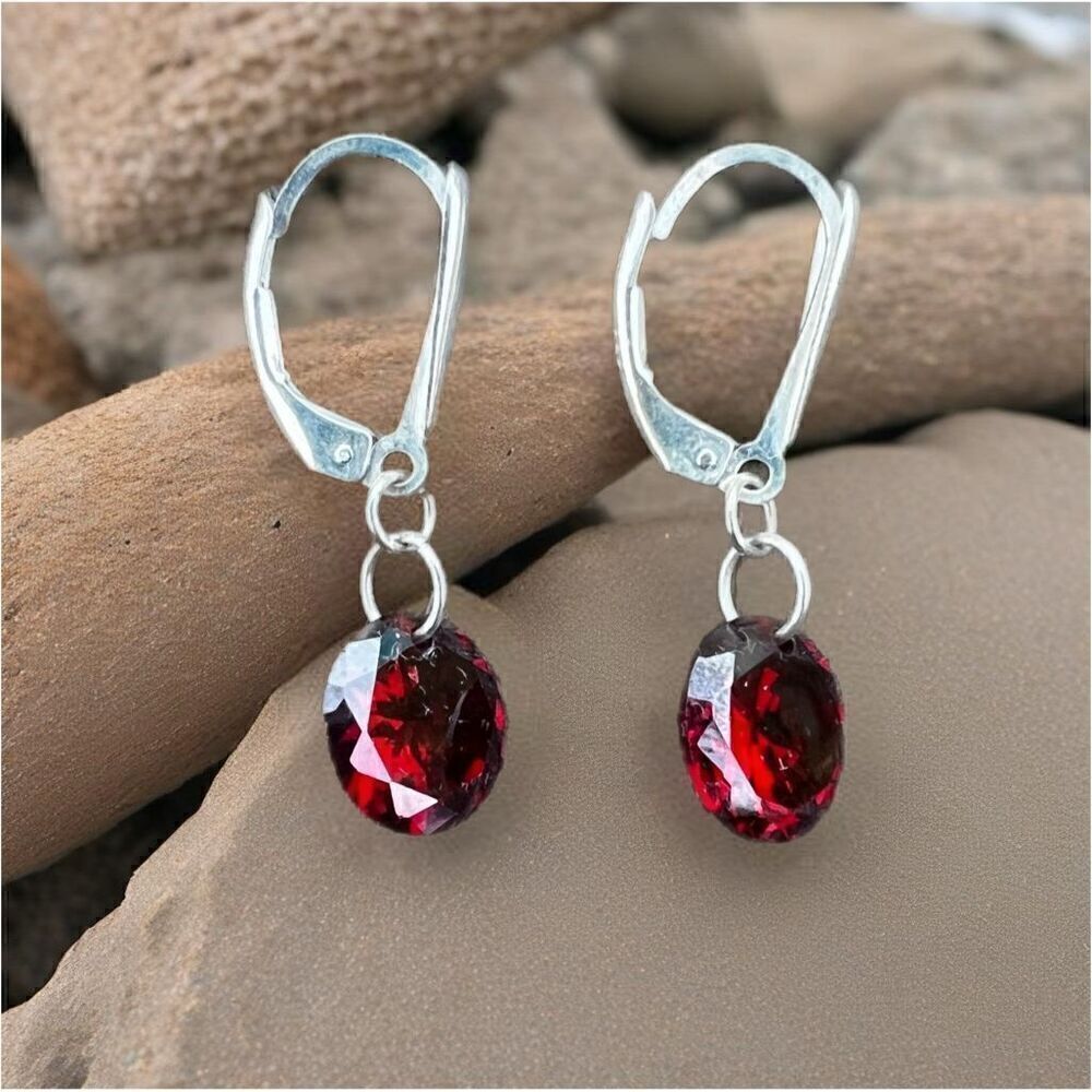 Handcrafted CZ And Sterling Earrings