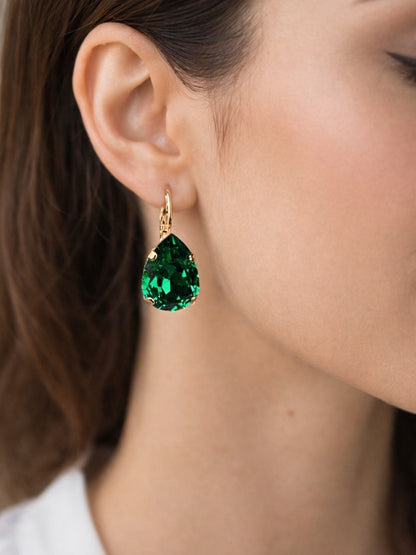 Handcrafted earrings with Swarovski crystal