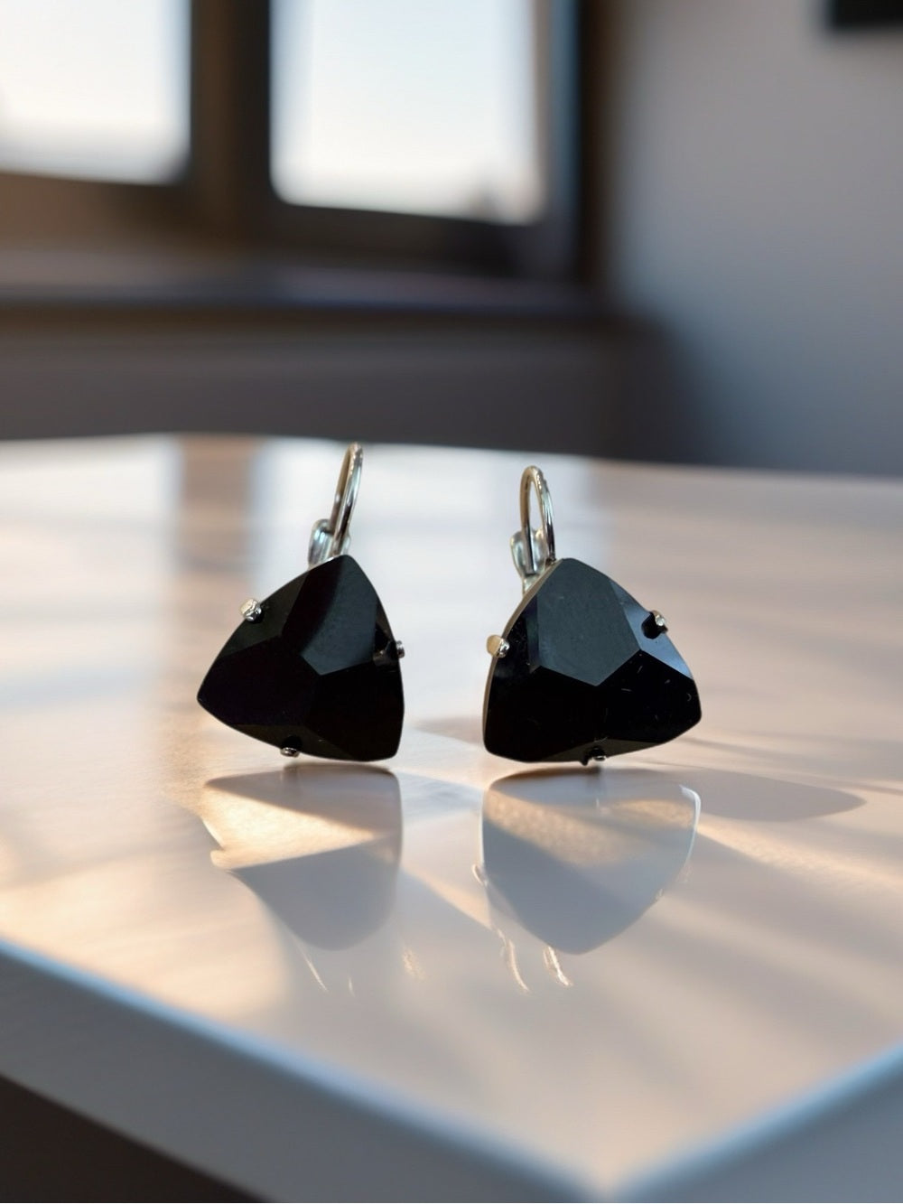 Handcrafted earrings with Swarovski crystal