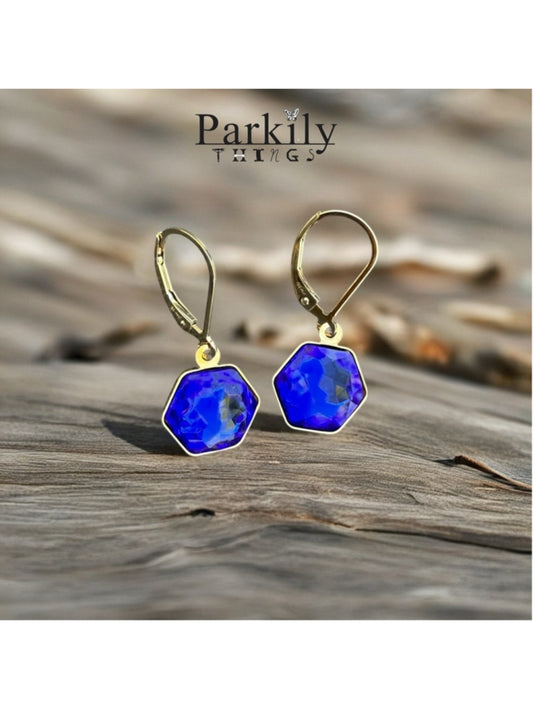 Handcrafted earrings with Swarovski crystal
