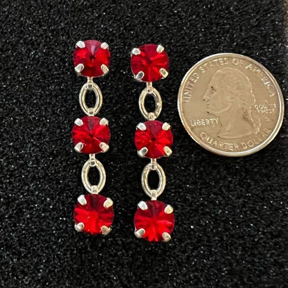 Handcrafted earrings with Swarovski crystal