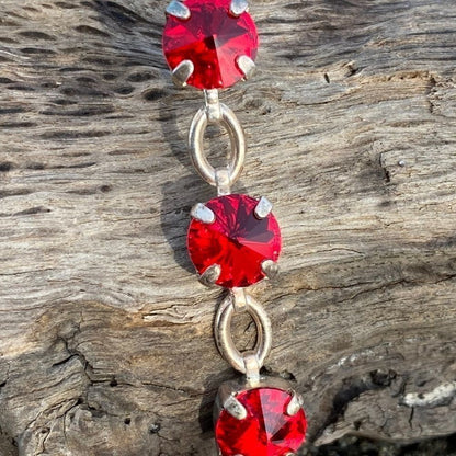 Handcrafted earrings with Swarovski crystal