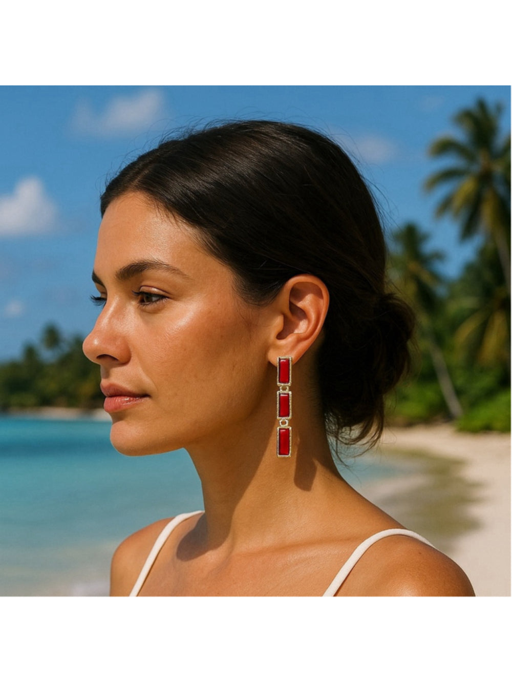 Handcrafted earrings made with quality Austrian crystal