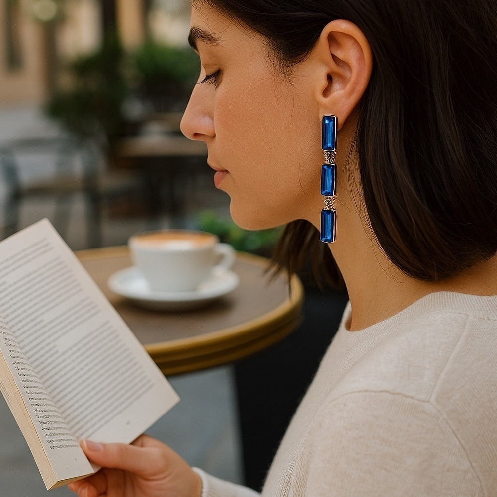 Handcrafted earrings made with quality Austrian crystal