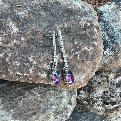 Handcrafted earrings with Swarovski crystal