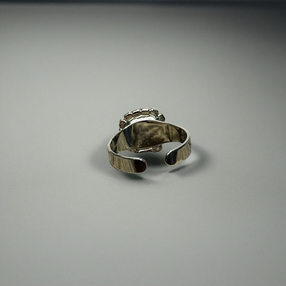 Handcrafted sparkly ring made with Swarovski crystal adjustable fit