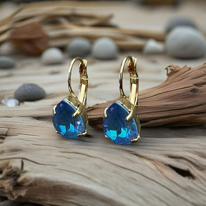 Handcrafted earrings with Swarovski crystal