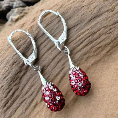 Handcrafted Pave Earrings w/ Swarovski