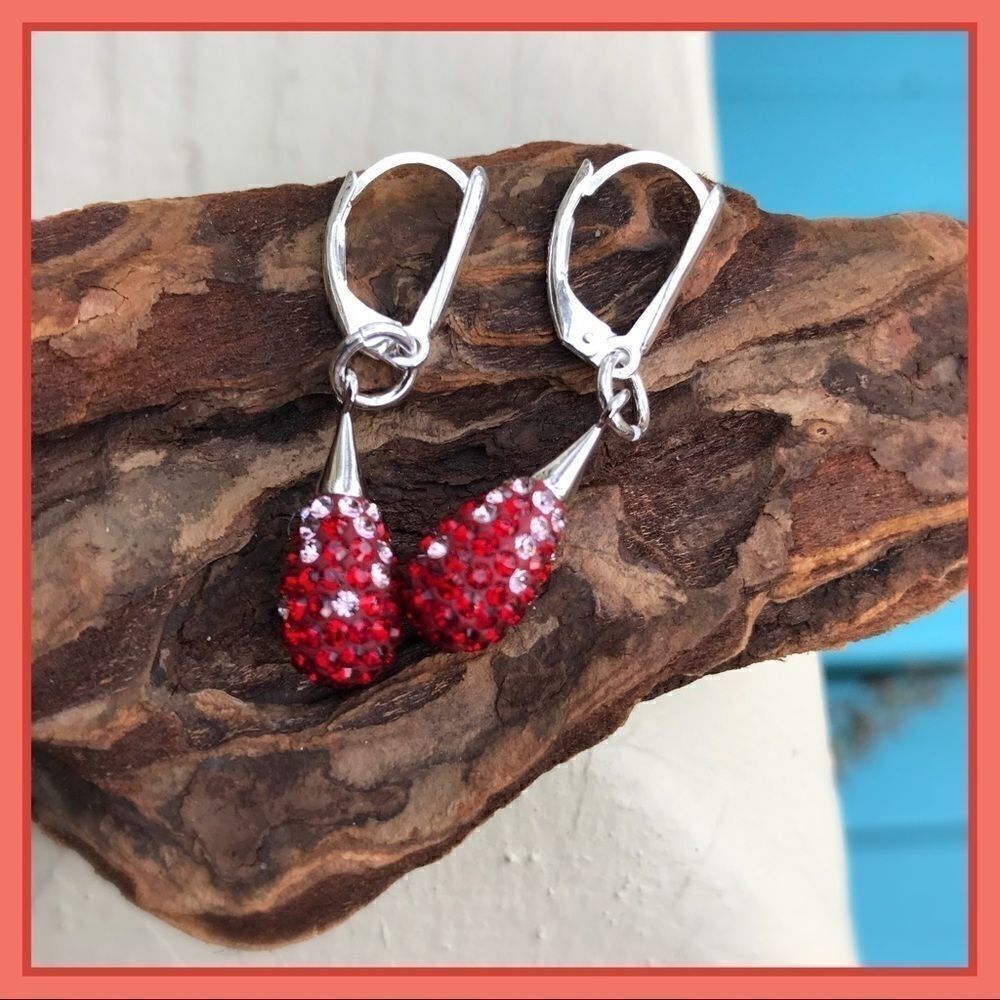 Handcrafted Pave Earrings w/ Swarovski