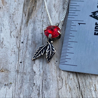 Handcrafted Necklace with Swarovski Crystal and Chain