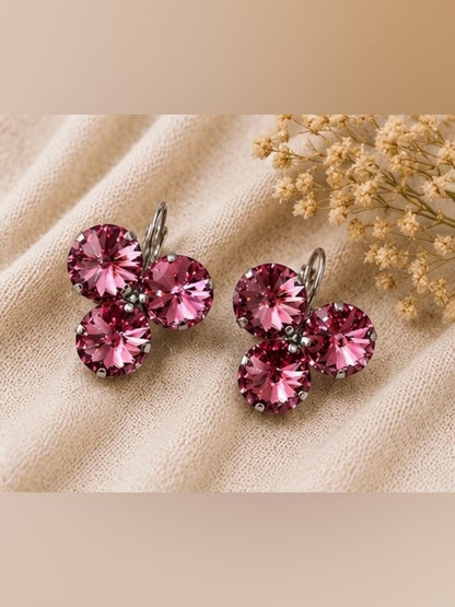 Handcrafted earrings with Swarovski crystal
