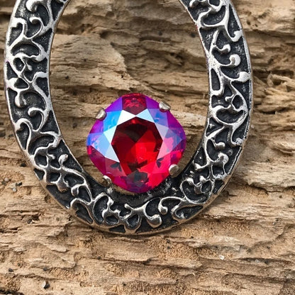 Handcrafted earrings with Swarovski crystal