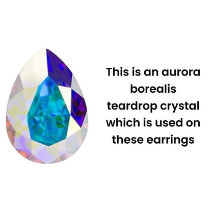 Handcrafted earrings with Swarovski crystal