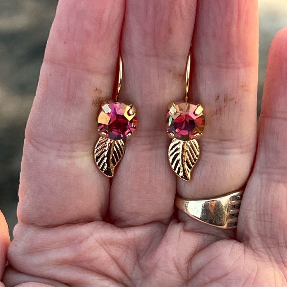 Handcrafted earrings with Swarovski crystal