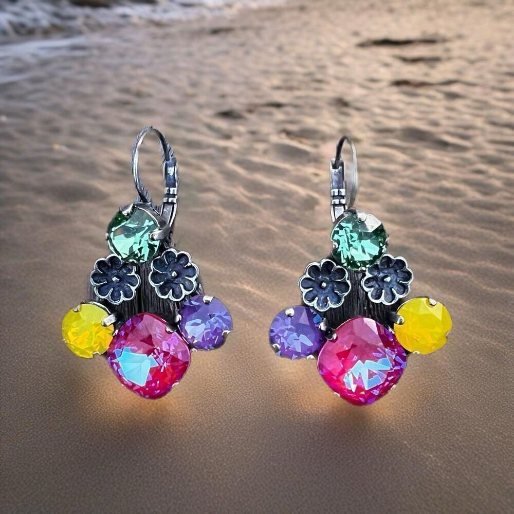 Handcrafted Earrings with Swarovski Crystal