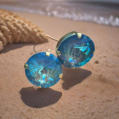 Handcrafted earrings with Swarovski crystal