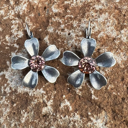Handcrafted earrings with Swarovski crystal