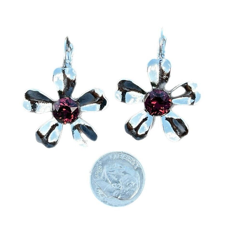Handcrafted earrings with Swarovski crystal