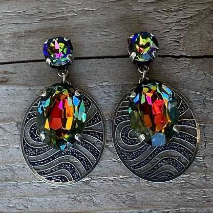 Handcrafted Earrings with Swarovski Crystal