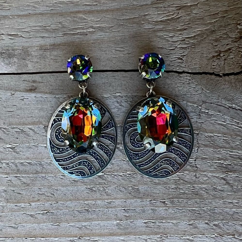 Handcrafted Earrings with Swarovski Crystal