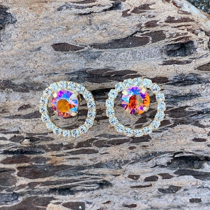 Handcrafted earrings with Swarovski crystal