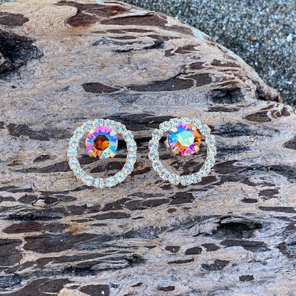 Handcrafted earrings with Swarovski crystal