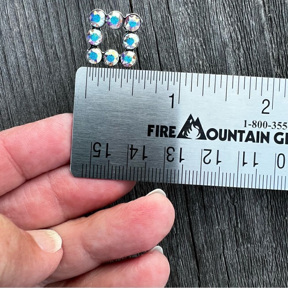 Handcrafted post Earrings with Swarovski Crystal