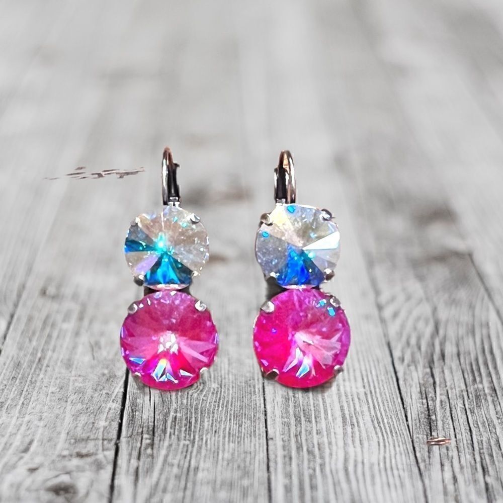 Handcrafted earrings with Swarovski crystal