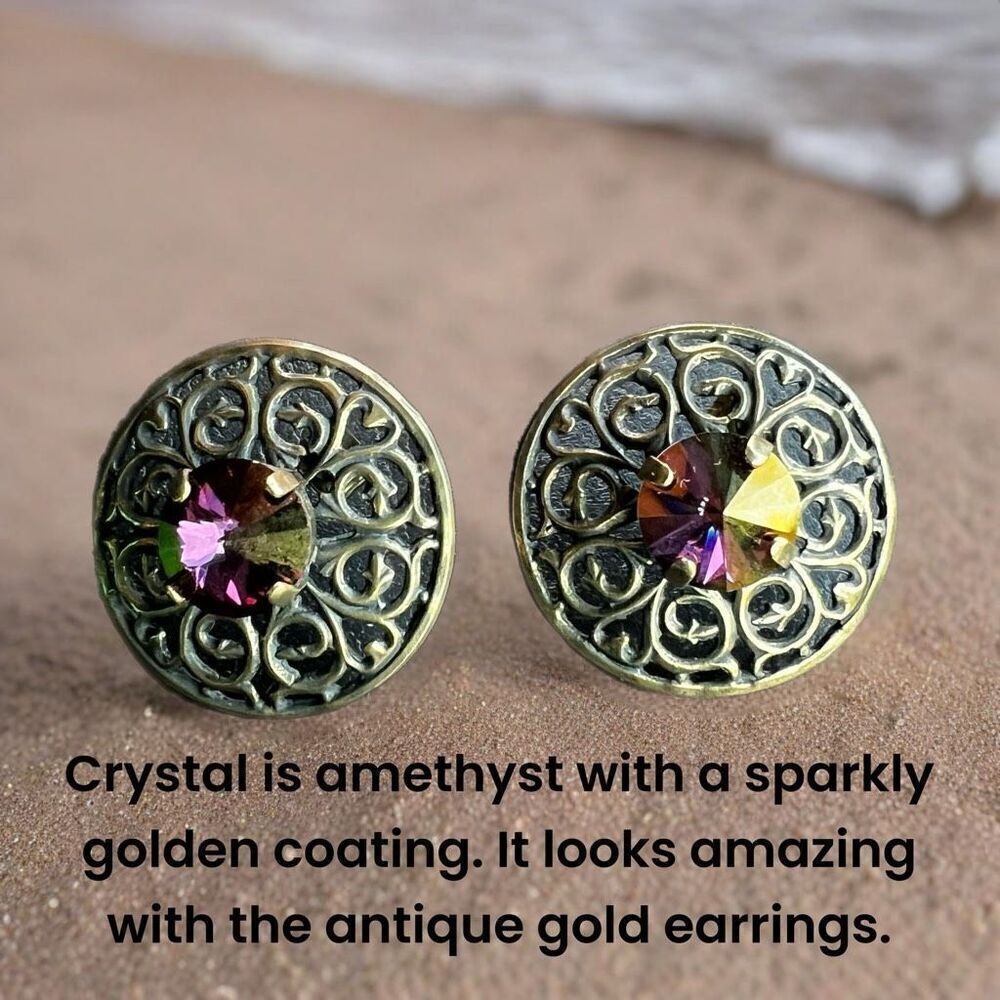Handcrafted Earrings with Swarovski Crystal