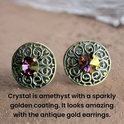 Handcrafted Earrings with Swarovski Crystal