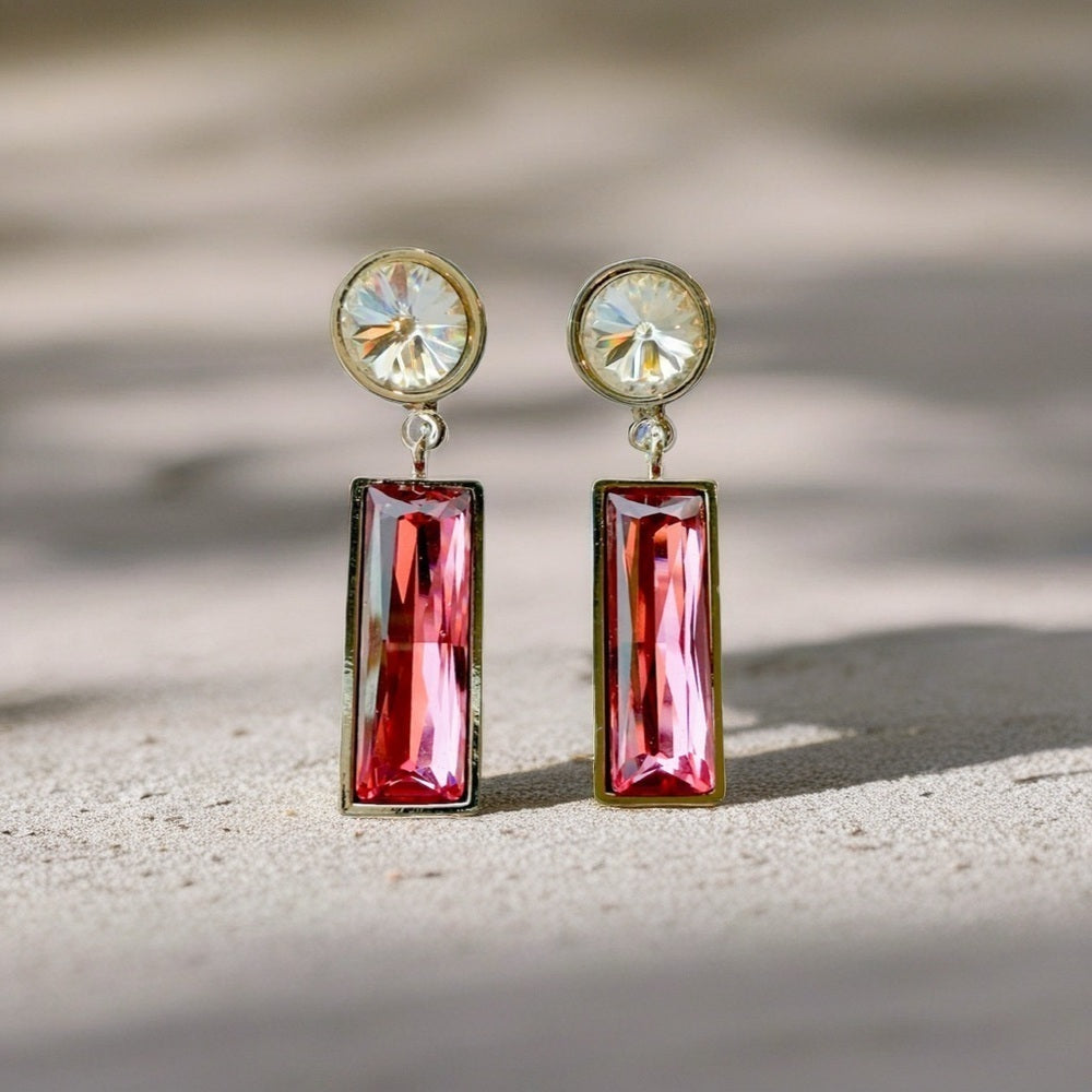 Handcrafted earrings with Austrian crystal