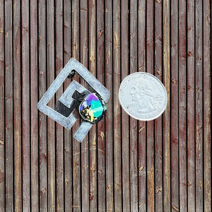 Handcrafted earrings with Swarovski crystal
