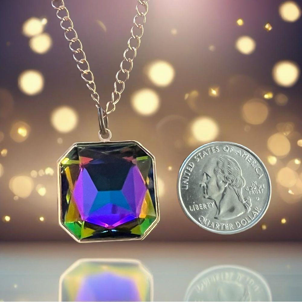 Handcrafted crystal necklace and chain
