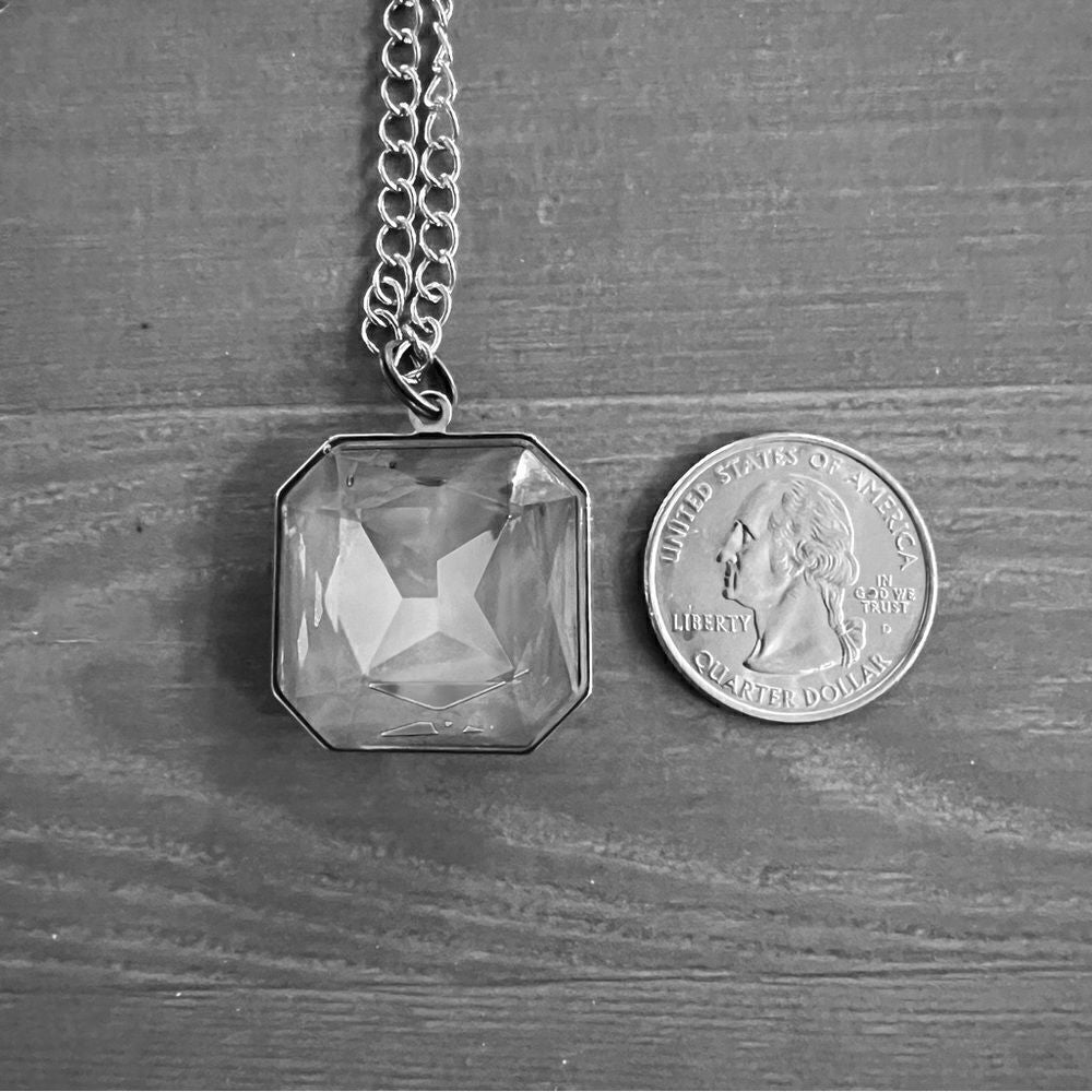 Handcrafted crystal necklace and chain