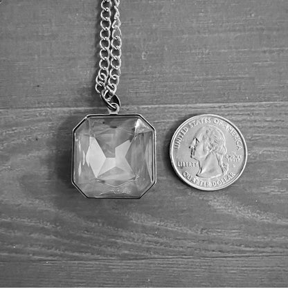 Handcrafted crystal necklace and chain