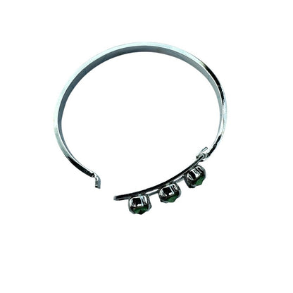 Handcrafted bracelet with peridot green Swarovski crystal