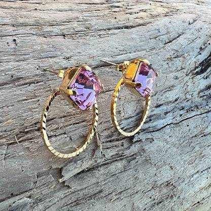 Handcrafted Earrings with Swarovski Crystal