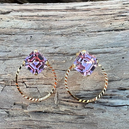 Handcrafted Earrings with Swarovski Crystal