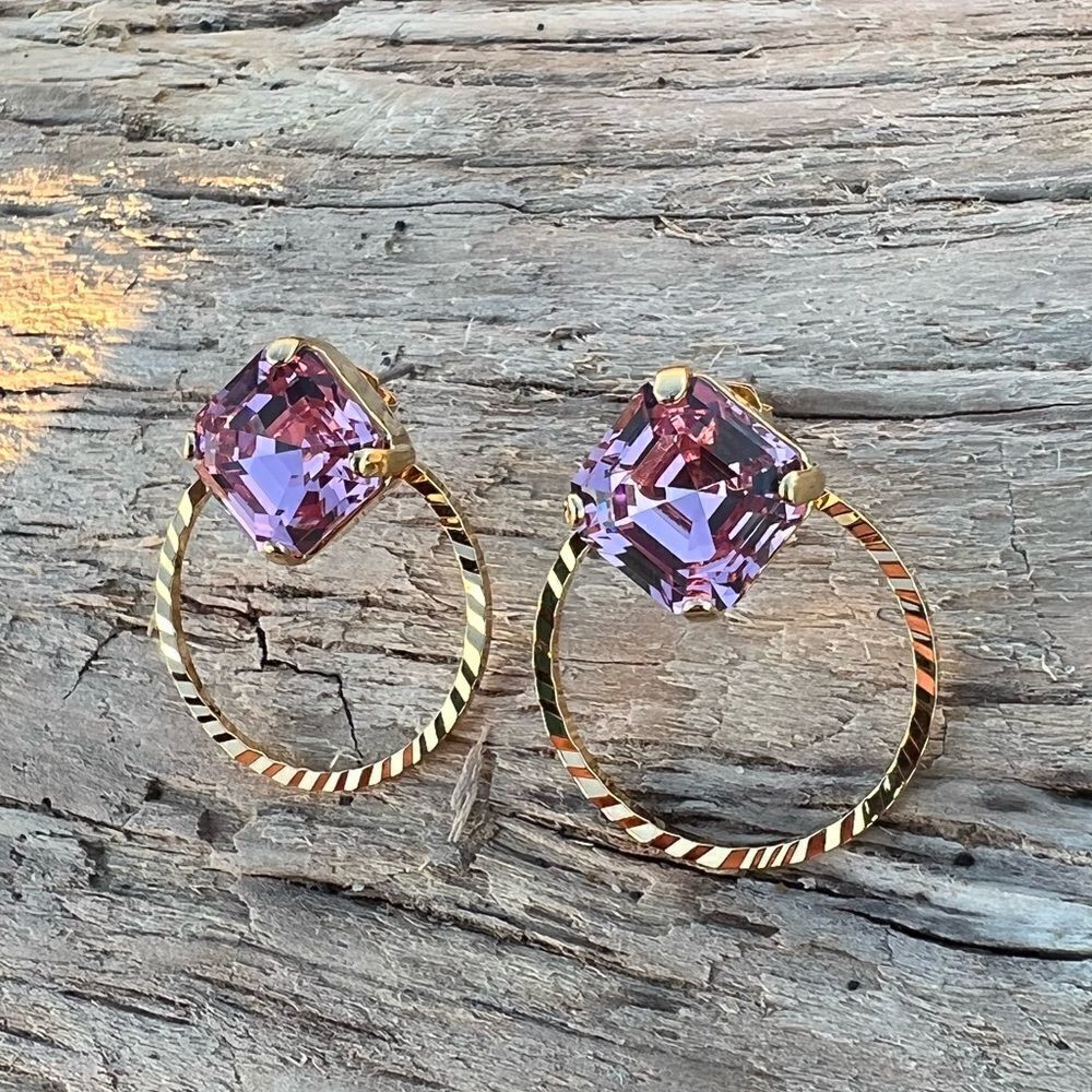 Handcrafted Earrings with Swarovski Crystal