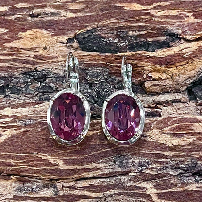 Handcrafted earrings with Swarovski crystal