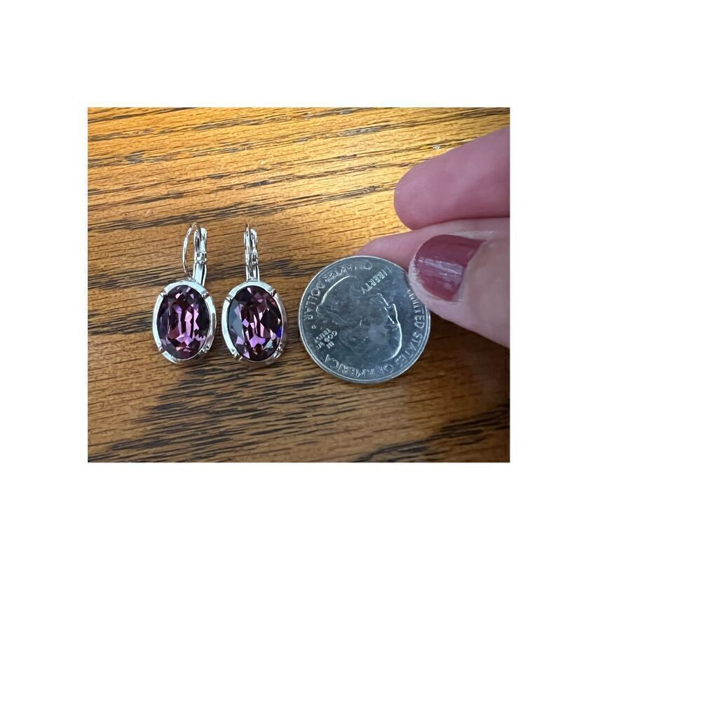Handcrafted earrings with Swarovski crystal