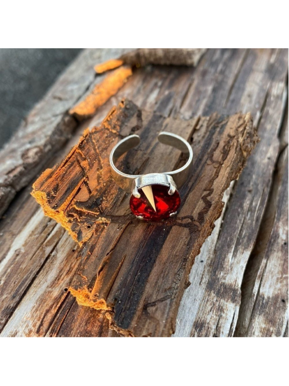 Handcrafted Sparkly Ring Made with Swarovski Crystal Adjustable Fit
