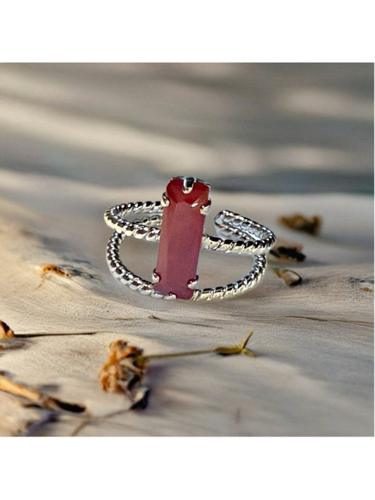 Handcrafted sparkly ring made with quality Austrian crystal adjustable