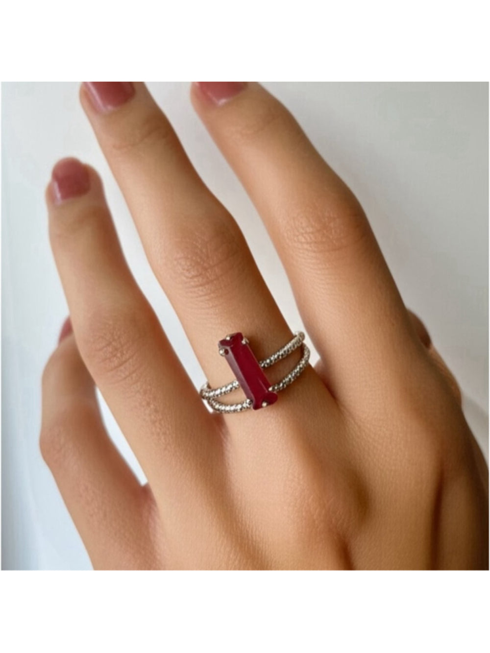 Handcrafted sparkly ring made with quality Austrian crystal adjustable
