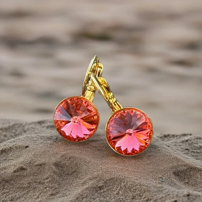 Handcrafted earrings with Swarovski crystal